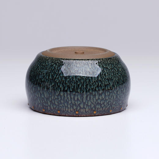 龙德堂陶艺 范泽锋烧 星月 蟹眼天目盏 款式一《金鼓蝉鸣》 库存咨询客服 商品图3