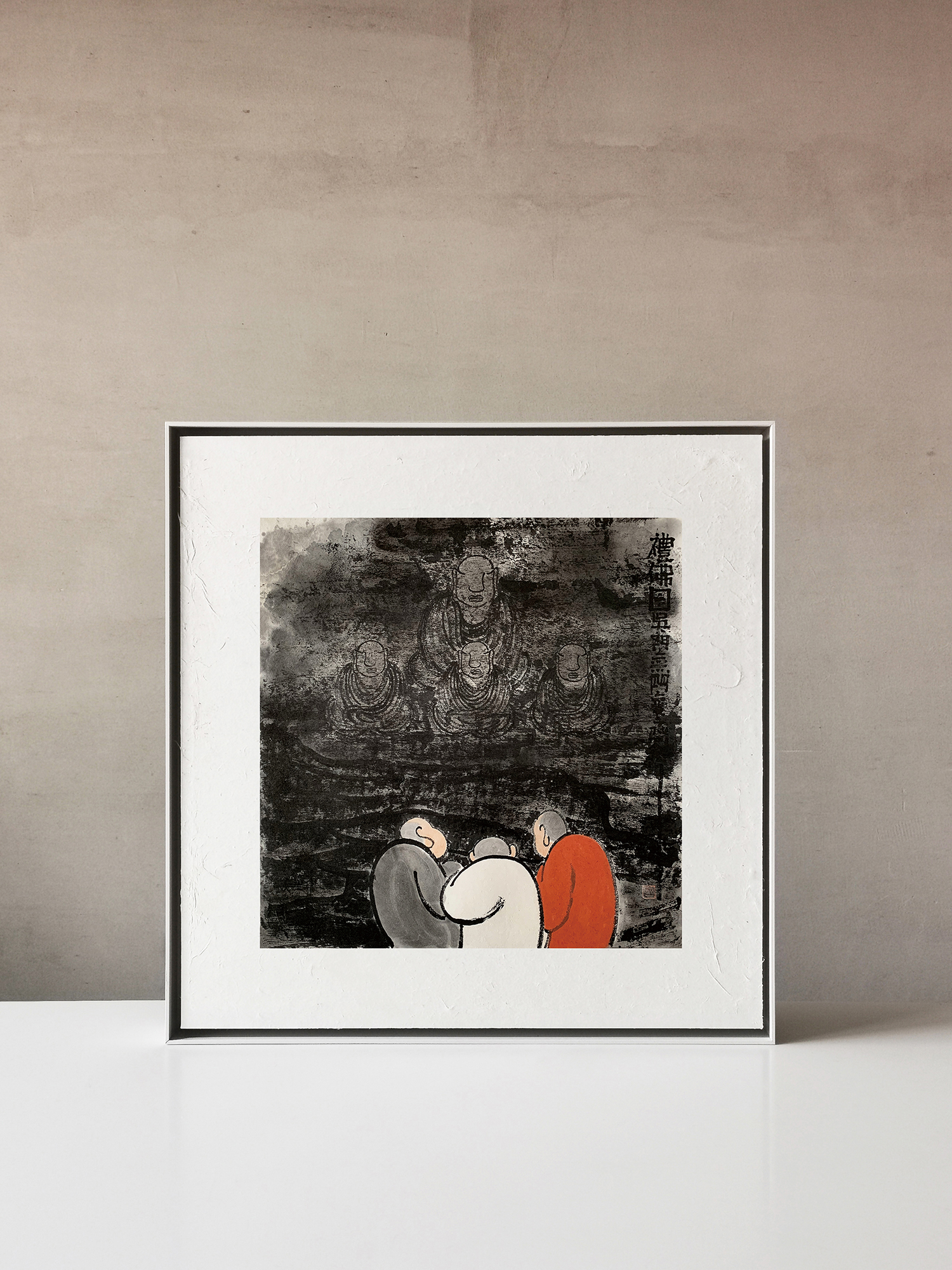 【观佛 · 07-秋一水墨原作】