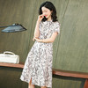 上海旗袍厂ASE-2263简约印花气质真丝连衣裙 商品缩略图3