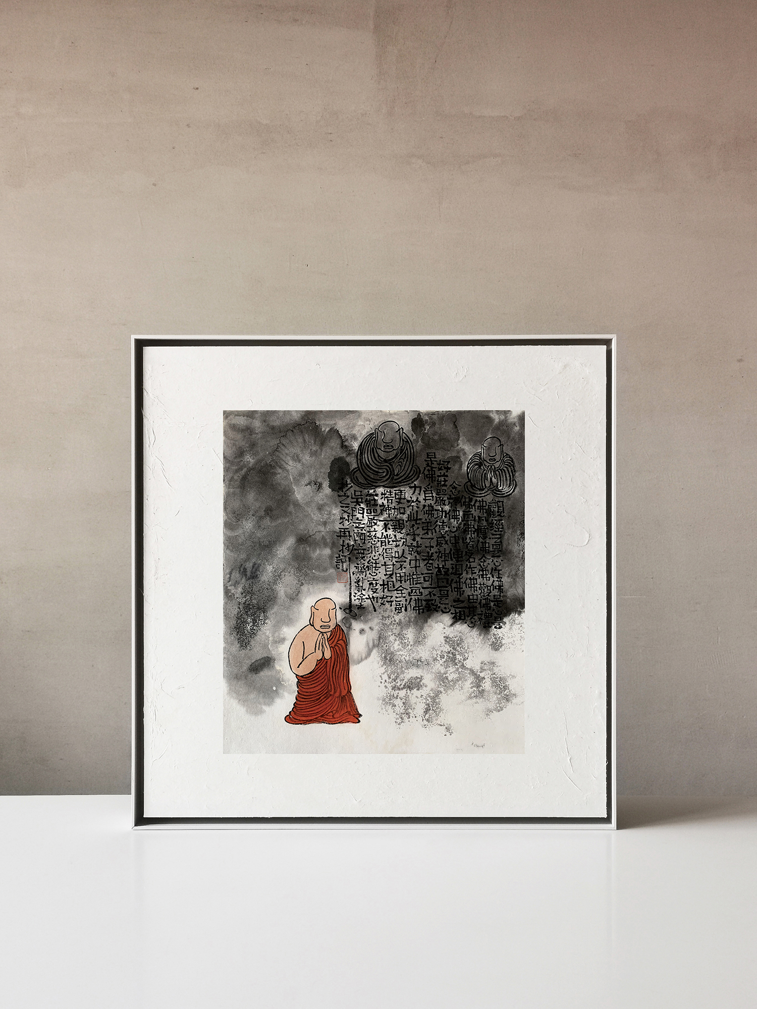 【观佛 · 09-秋一水墨原作】