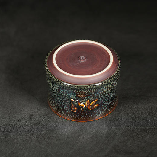 龙德堂陶艺 范泽锋烧 星月 天目盏《节节高》 (库存请咨询客服) 商品图4