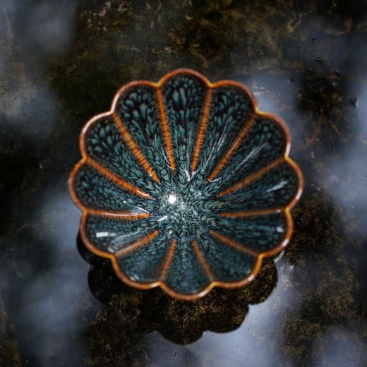 龙德堂陶艺 范泽锋烧 星月 天目盏《宝钏》(库存请咨询客服) 商品图1