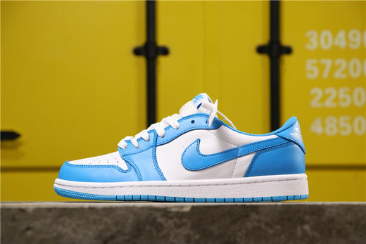 aj1 AJ1 乔丹1代 乔1低帮系列 Nike  x Air Jordan 1 Low 荧光绿北卡蓝白蓝 商品图1