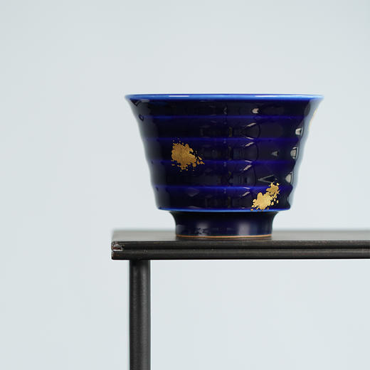 龙德堂陶艺 范泽锋烧 星月 天目盏《蓝宝公主》紫砂胎 库存请咨询 商品图0