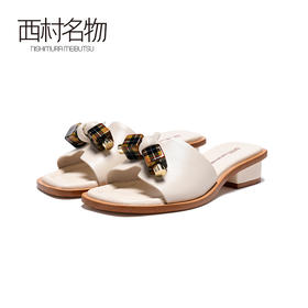 西村名物春夏新款平底糖果舒适拖鞋X20BJ23091