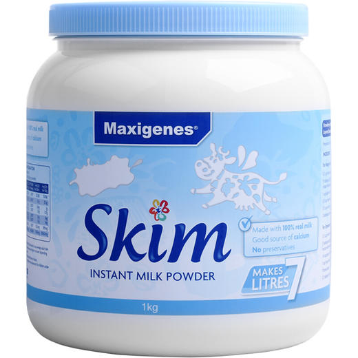 直邮 美可卓蓝胖子成人奶粉1kg三罐包邮 商品图2