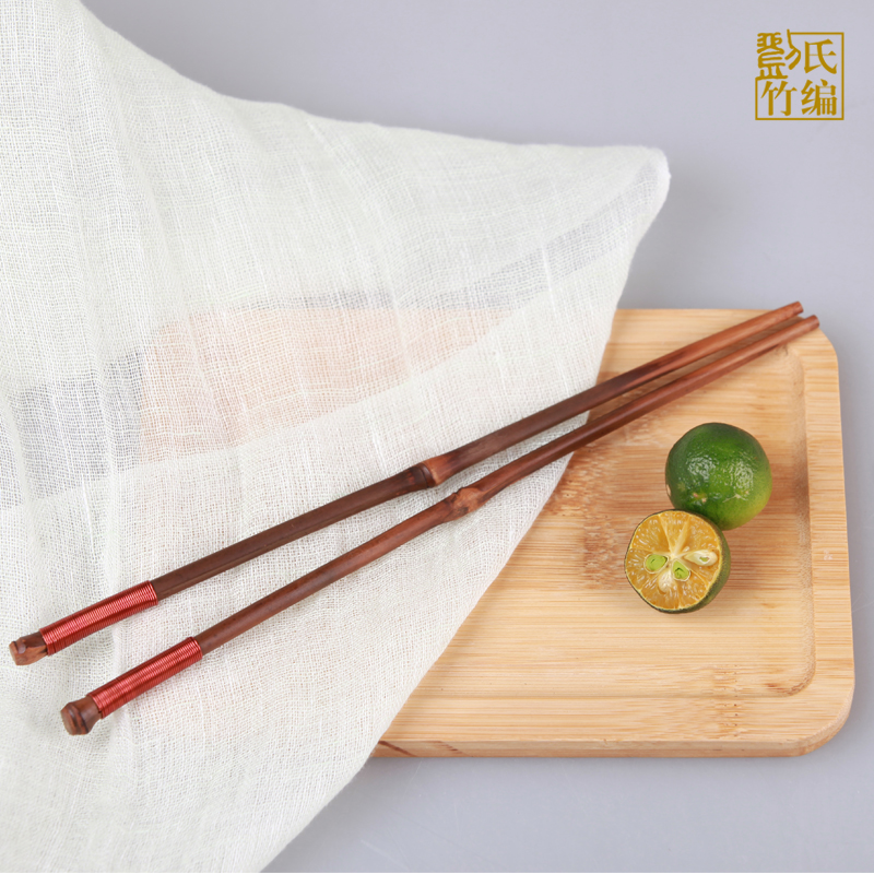 创意竹筷系列—竹枝天然紫竹筷