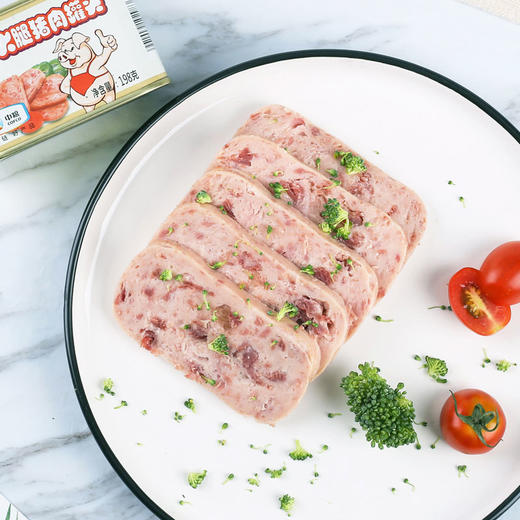 中粮小白猪午餐肉猪肉罐头198g6灌/10灌组合 商品图1