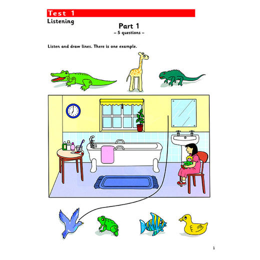 剑桥少儿英语考试全真试题第一级D（扫码听音频） 商品图2