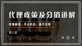 第六堂-代理政策及分销讲解