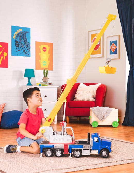 北美Driven巨型起重卡车机吊车工程车吊臂玩具模型超大号礼物-【玩具】 商品图1