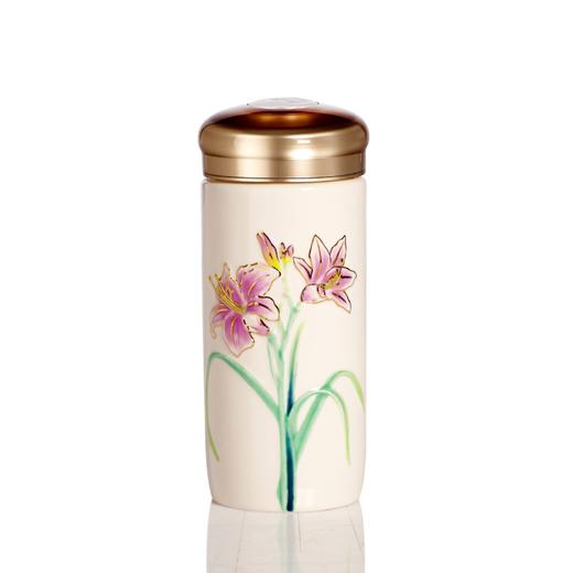 萱草花随身杯双层300ml 商品图0