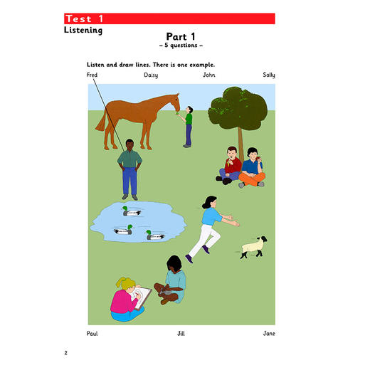 剑桥少儿英语考试全真试题第二级A（扫码听音频） 商品图2