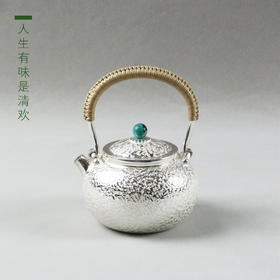 《岁月蚀痕》绿珠钮锈蚀纹银制手把壶（定）