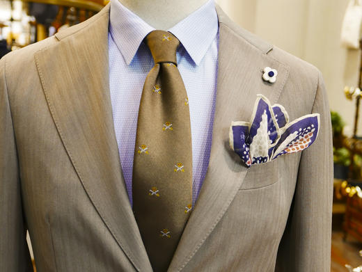 drakes英国真丝提花手工领带皇冠棕