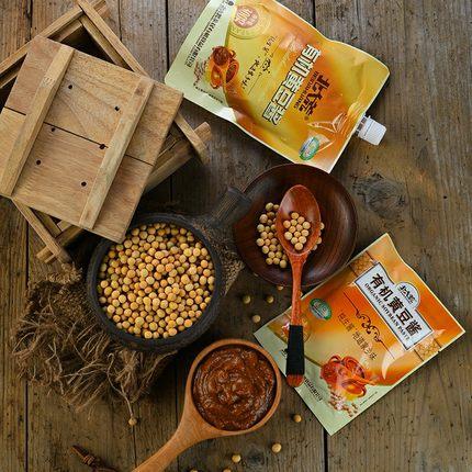 北大荒有机黄豆酱300g 袋  东北生酱 商品图1