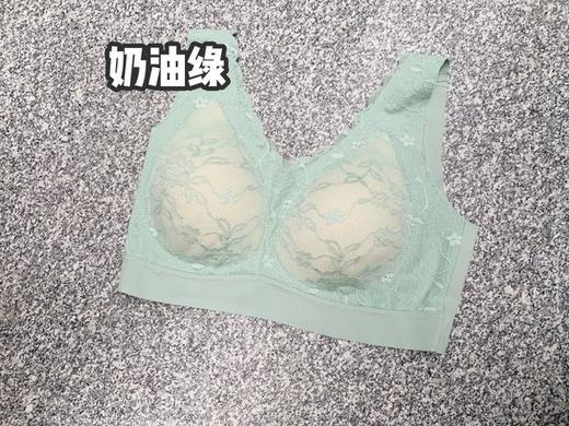 【爆款】泰国乳胶2.0 冰丝无痕内衣女蕾丝少女运动背心无钢圈文胸大码 商品图7