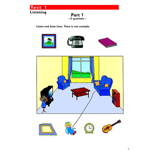 剑桥少儿英语考试全真试题第一级C（扫码听音频） 商品图2