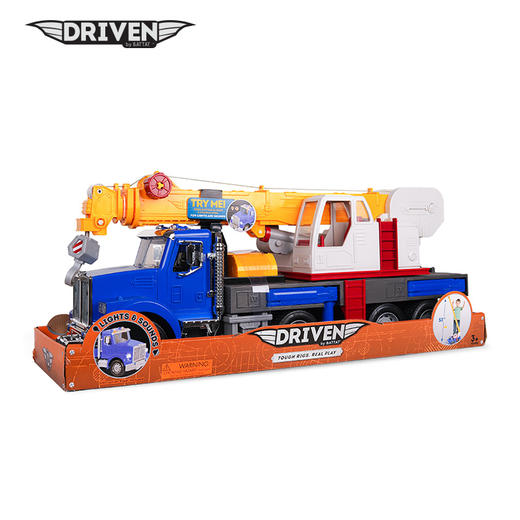 北美Driven巨型起重卡车机吊车工程车吊臂玩具模型超大号礼物-【玩具】 商品图0