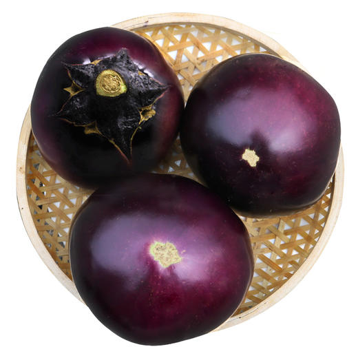 每日现摘  农家圆茄子  油亮圆润  皮薄味浓  软嫩香滑  茄子 400g 商品图4