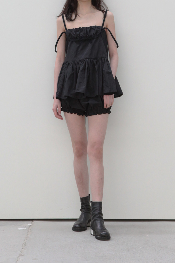 shushutong蝴蝶结编绳吊带上衣ss20to04