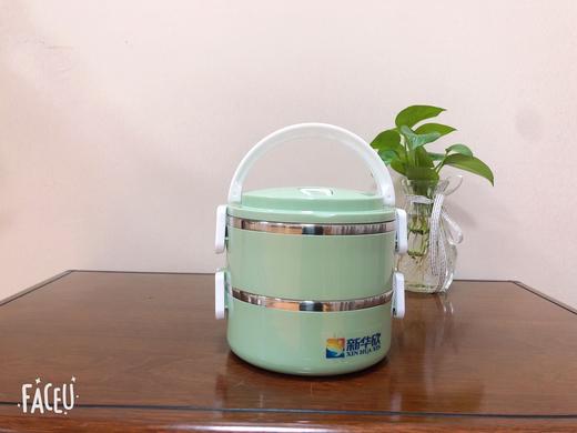 二层圆形保温便当盒-JF 商品图0