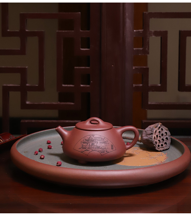 羽诗制造出品 宁波鼓楼、天一阁元、保国寺元素紫砂壶茶具文创礼盒