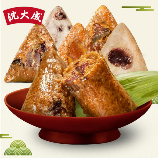 上海沈大成鲜肉粽 端午节嘉兴大粽子 咸味糯米粽 320G 商品图3