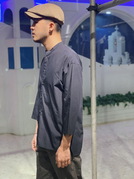 DEC E92352403 潮流时尚中袖立领衬衫 商品图1