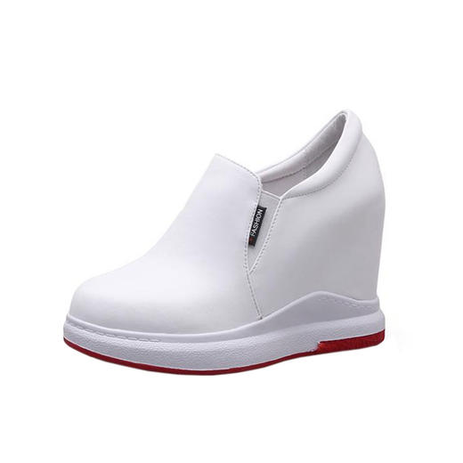 MX-091001真皮10cm内增高女鞋高跟小白鞋 商品图3