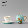 auratic 国瓷永丰源 夫人瓷 陶瓷水杯办公室泡茶杯 带盖过滤茶具套装四件套 单杯 商品缩略图2