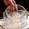 无铅水晶锤纹玻璃沙冰川拉碗 | 日式创意透明冰碗 金边水果盘甜品碗， 商品缩略图0