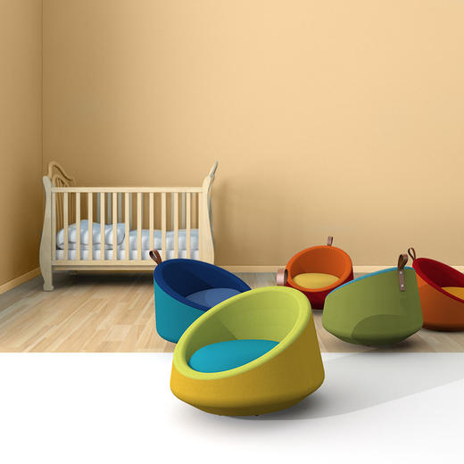 MOTOSTUHL摩伽-儿童蛋挞小沙发-童趣不倒翁摇摇沙发 商品图0