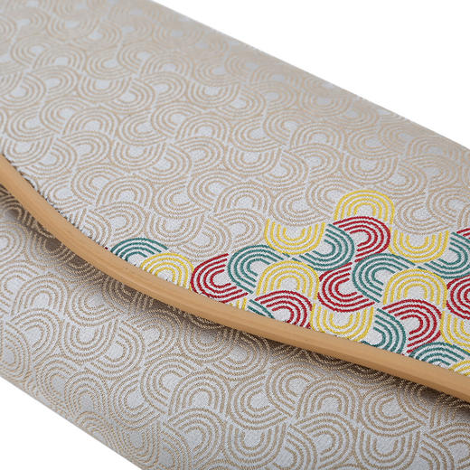 SAINTJOY/上久楷宋锦晚宴包杏色云水纹BWS18C1501 商品图2