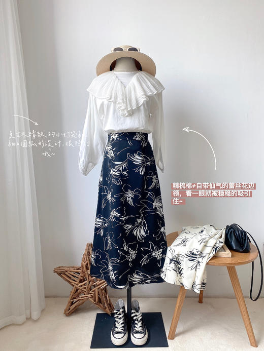  《老米群专享》秒杀！！“无退换”！5分钟内付款有效哦！日本官网在售的复古蕾丝仙女白衬衫！ZCY170617A 蒂娣 商品图3