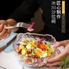 无铅水晶锤纹玻璃沙冰川拉碗 | 日式创意透明冰碗 金边水果盘甜品碗， 商品缩略图3