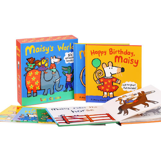 【育学园】小彼恩出品小鼠波波Maisy套装6册蓝盒 盒装 点读版 商品图1