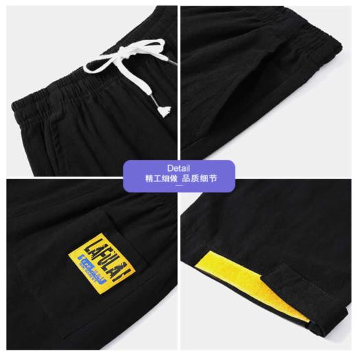 【男工装短裤】夏季薄款宽松男式运动休闲七分工装短裤 商品图2