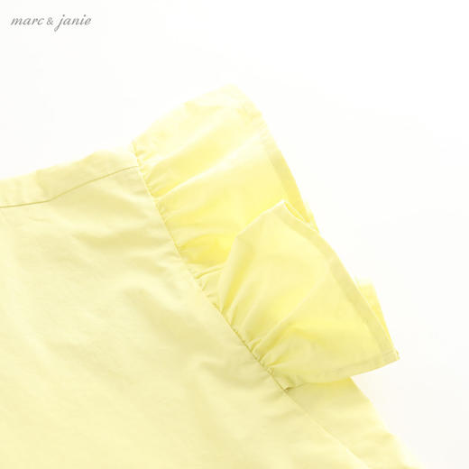 【打折】【中大童 3-10岁】马克珍妮夏装女童花边袖纯棉小衫20353 商品图3