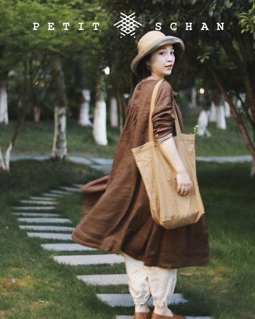 PETIT SCHAN小闪 #015 Tale of Two Cities双城记 日本面料布草拼接随意造型草帽 商品图8