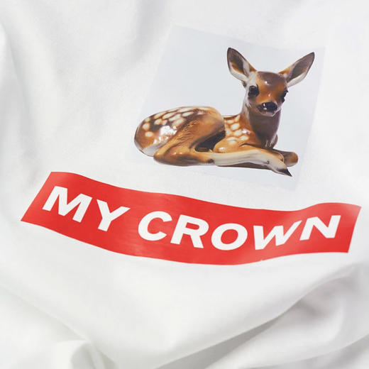 【一】BURBERRY 博柏利  春夏新款 明星同款女士短袖T恤  MY CROWN小鹿斑比印花纯棉圆领Tee  8013664 A1464 商品图2