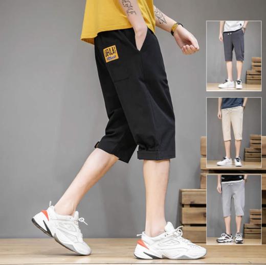 【男工装短裤】夏季薄款宽松男式运动休闲七分工装短裤 商品图0