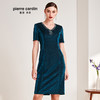 皮尔卡丹女装夏季绿色V领短袖一步裙时尚中长款连衣裙P0242DS09G0
 商品缩略图0