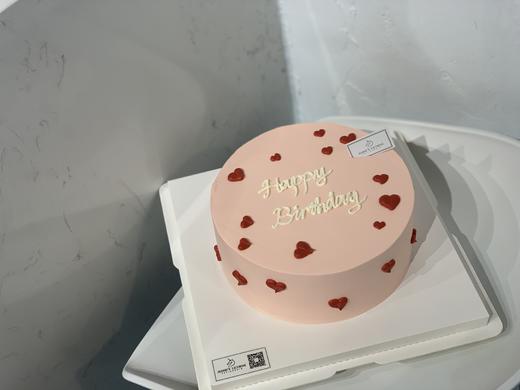 ins风简约爱心情侣奶油蛋糕 商品图0