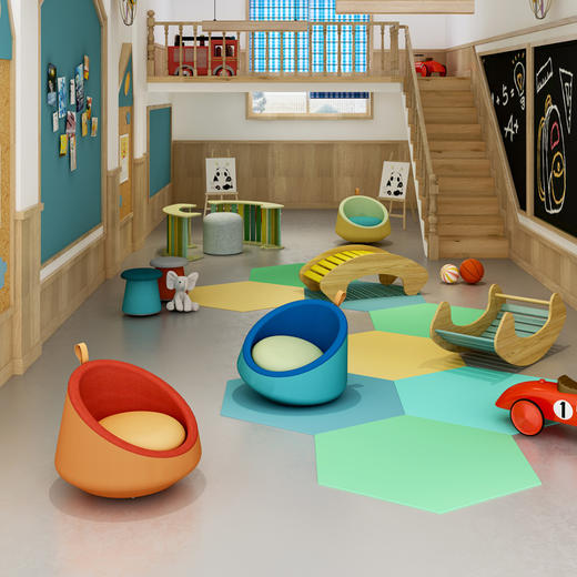 MOTOSTUHL摩伽-儿童蛋挞小沙发-童趣不倒翁摇摇沙发 商品图3