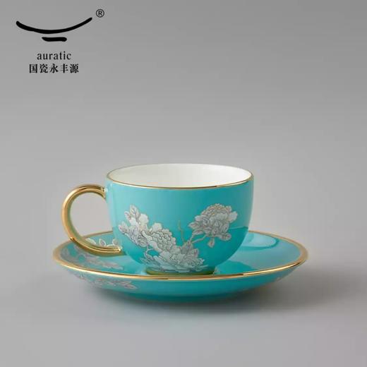 auratic国瓷永丰源 水墨牡丹 2头茶咖杯陶瓷咖啡杯杯碟 送礼 2头茶咖杯 商品图1