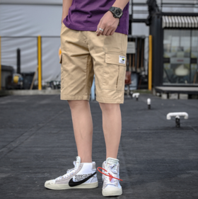 【服饰鞋包】夏季男士休闲工装短裤直筒青少年五分裤韩版百搭休闲修身弹力裤子