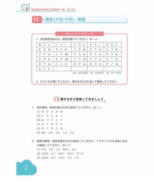 新经典日本语听力教程(第一册) (第二版) 商品图3