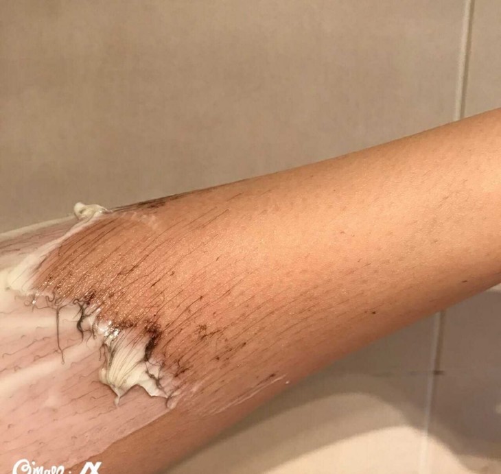 完成啦,脱完好干净,而且皮肤立刻白了一个度有木有