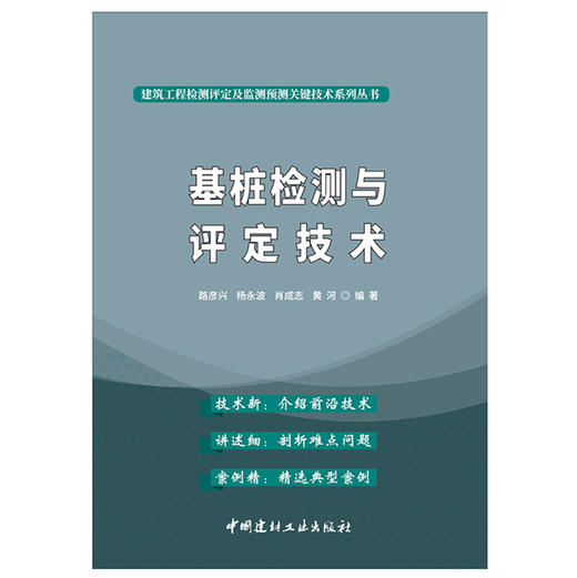 【正版现货】基桩检测与评定技术 路彦兴著 建筑工程检测评定及监测预测关键技术系列丛书 中国建材工业出版社 商品图1